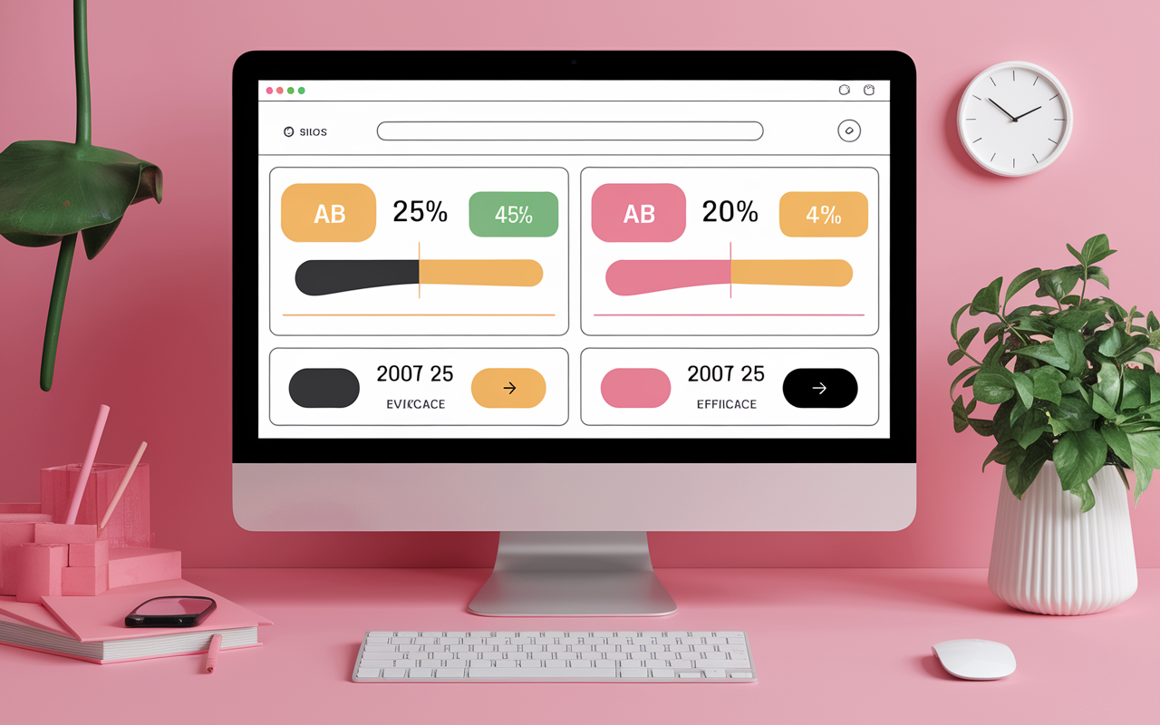 Interface LightFunnels, blocs glisser déposer, split test