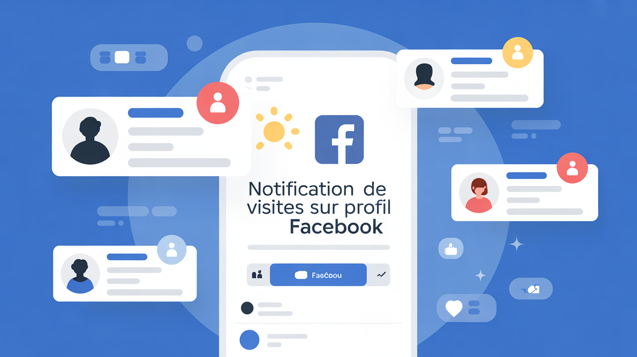 illustration notification visite profil facebook confidentialite