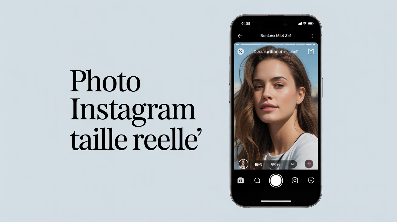 Visuel smartphone ratio 4 5 photo Instagram taille reelle
