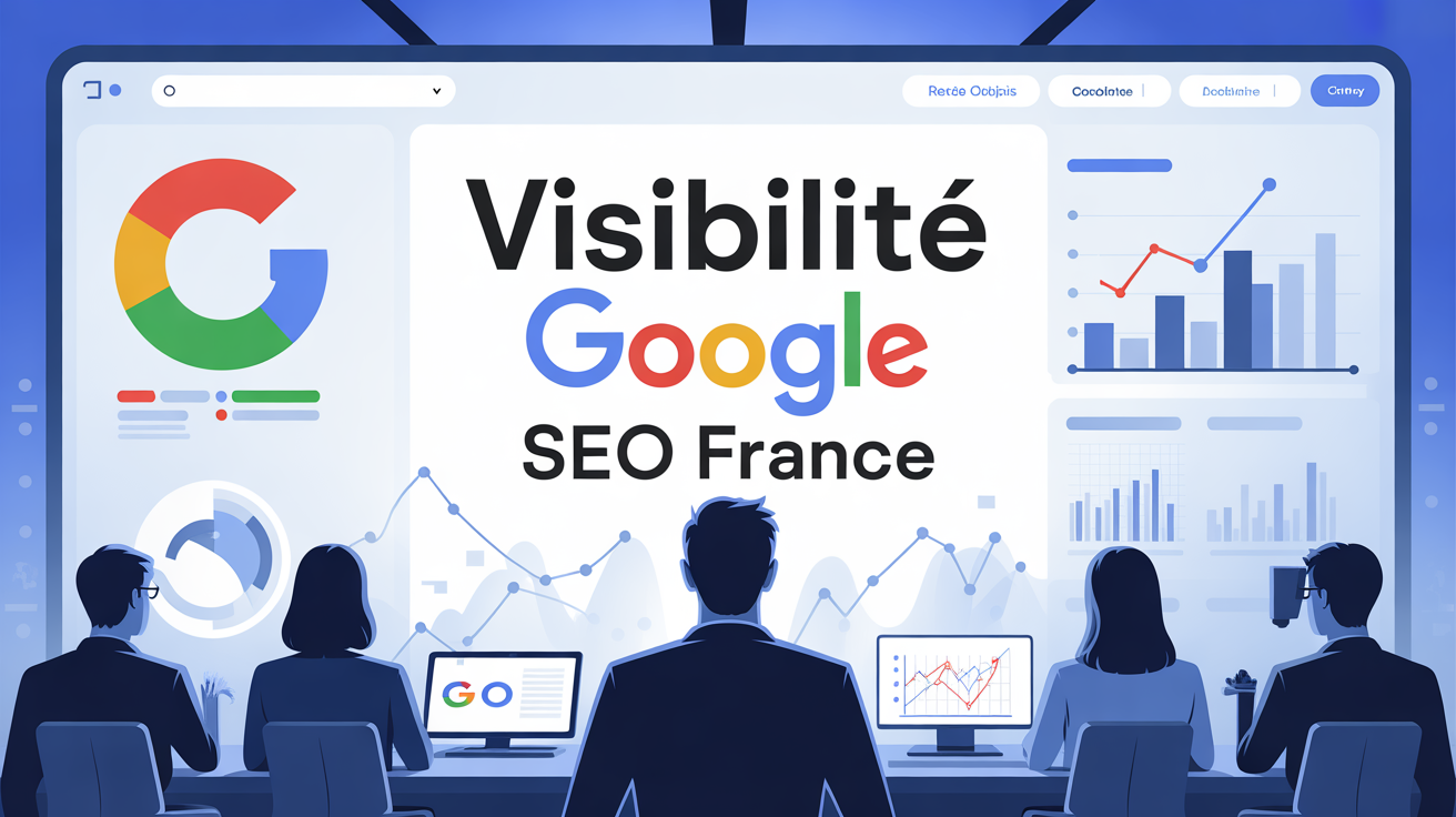 Tableau de bord visibilite Google SEO France