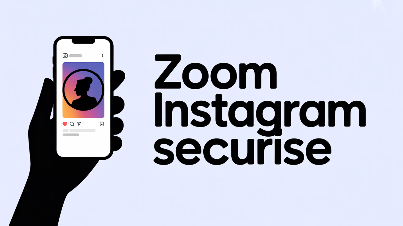 Zoom Instagram sécurisé agrandir photo de profil mobile