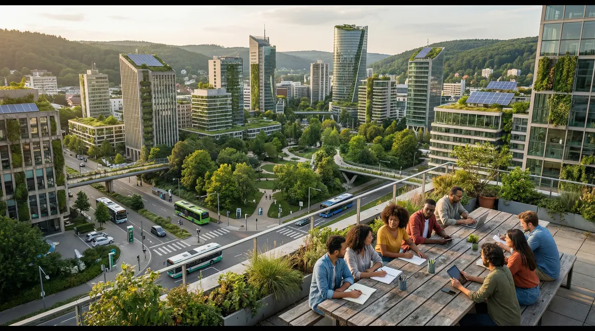 Ville moderne croissance durable innovation responsables