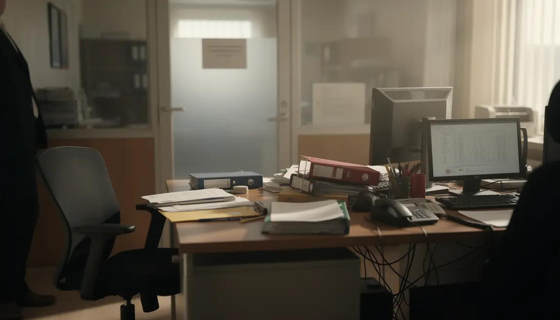 bureau ferme liquidation judiciaire panneau