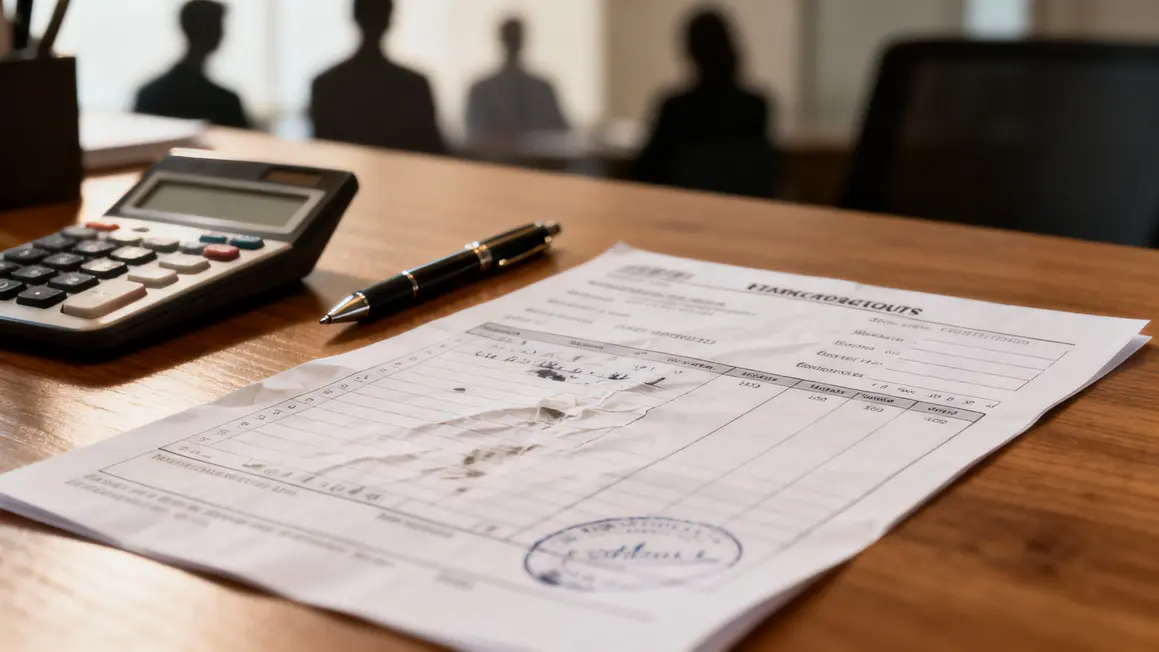 Bulletin de paie illustrant la masse salariale
