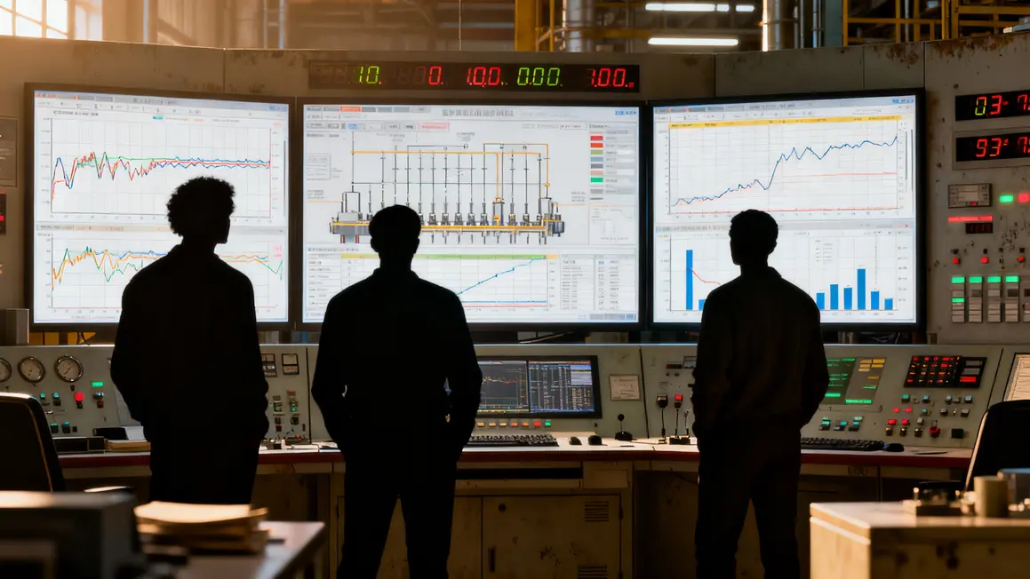 Salle de contrôle industriel ERP MES production