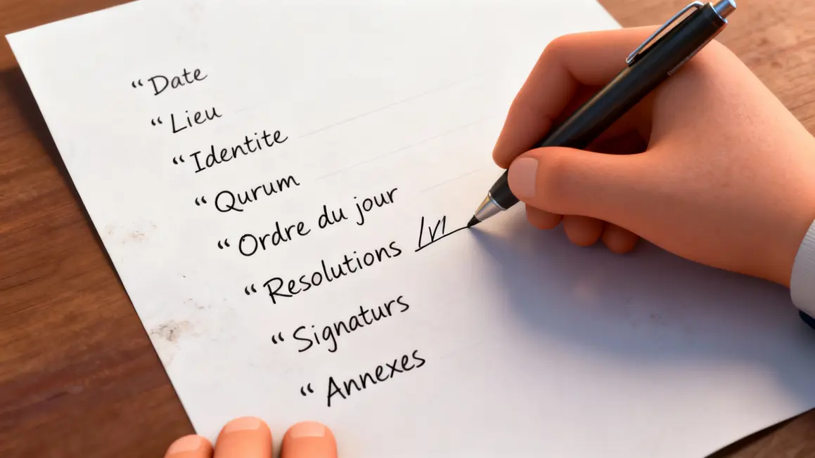 liste mentions proces-verbal assemblee generale