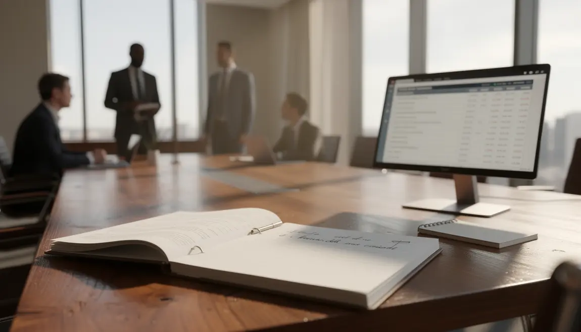 registre mouvements de titres SAS SA documents et ordinateur