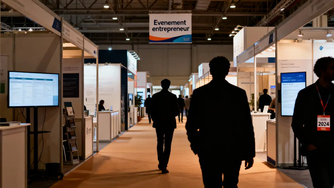Allée salon pro, signaletique evenement entrepreneur 2024