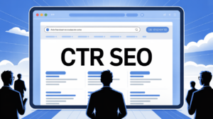 Ecran montrant le CTR SEO