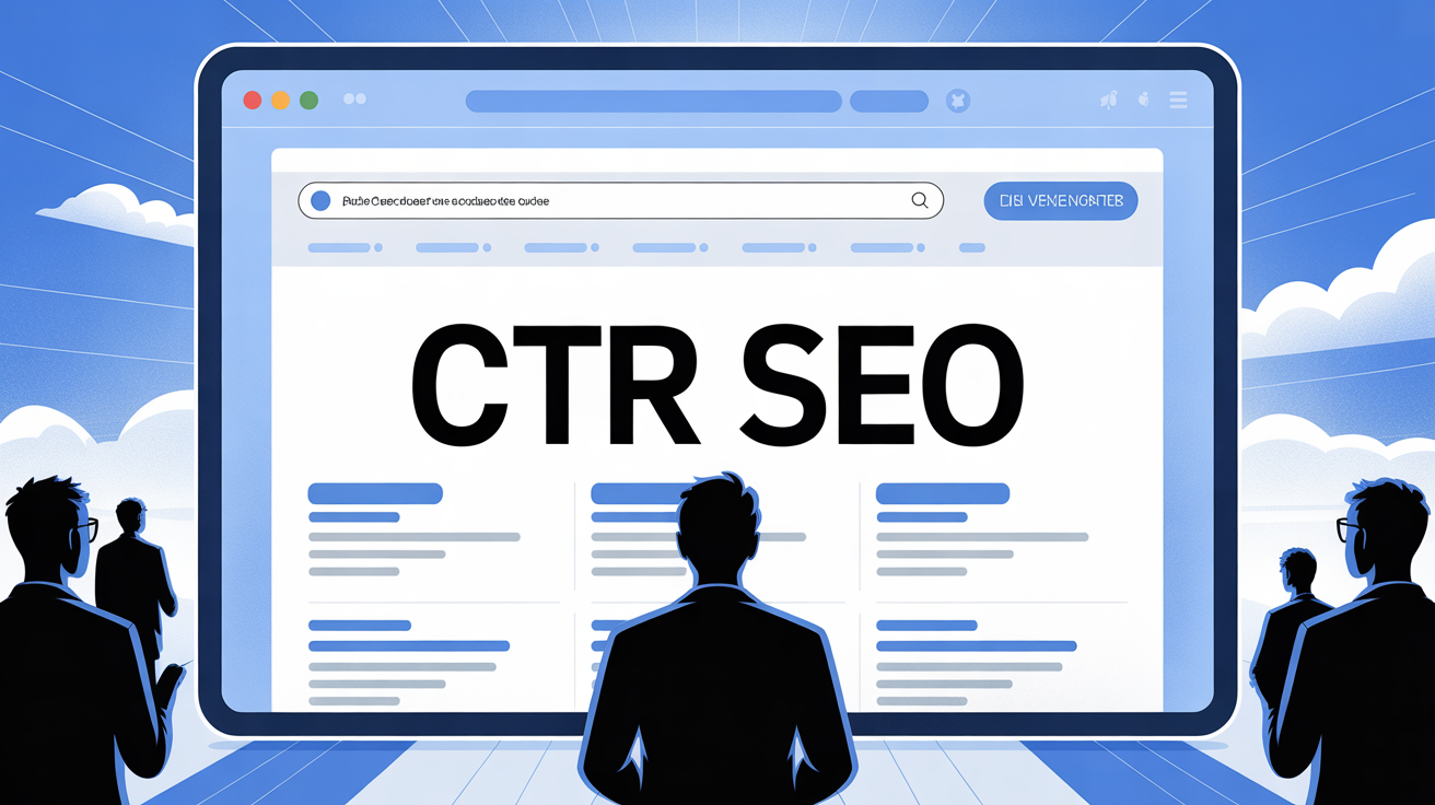 Ecran montrant le CTR SEO