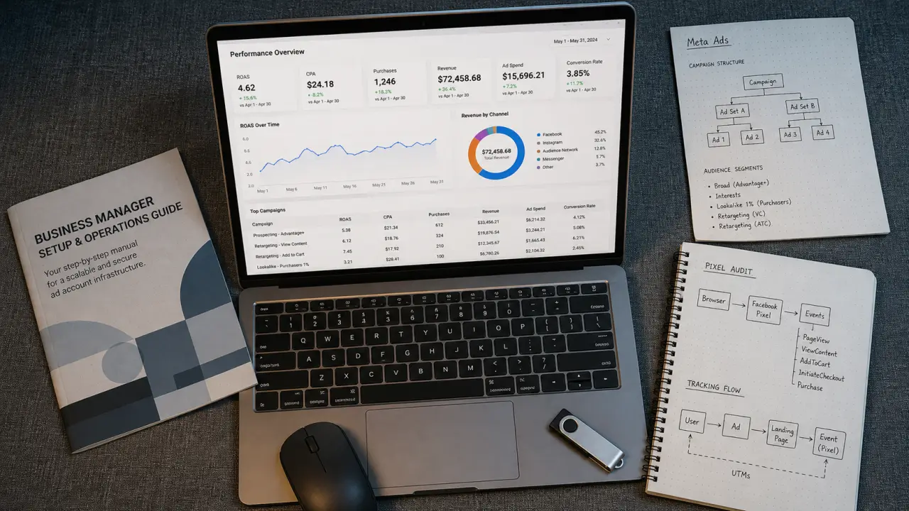 Freelance meta ads : ROAS, tracking et budget sous contrôle